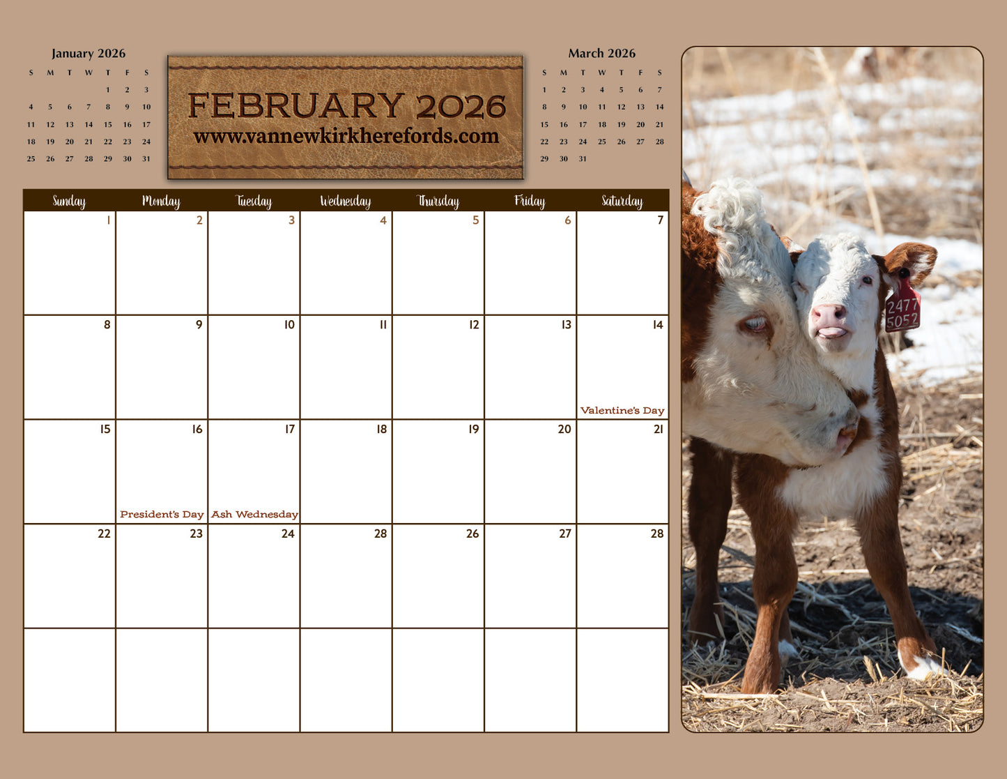 2026 Calendar
