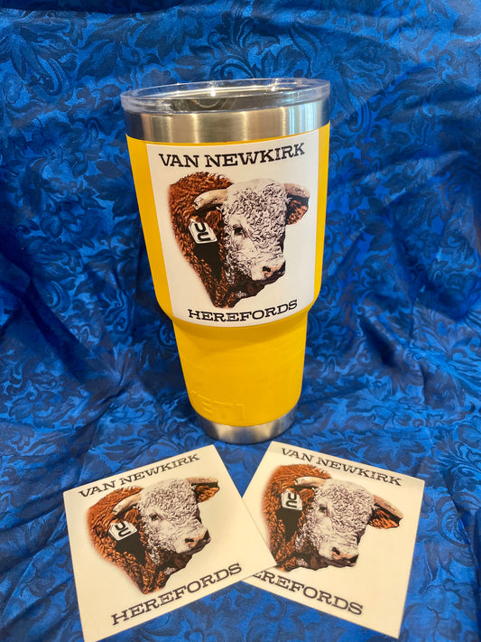 Van Newkirk Herefords Stickers